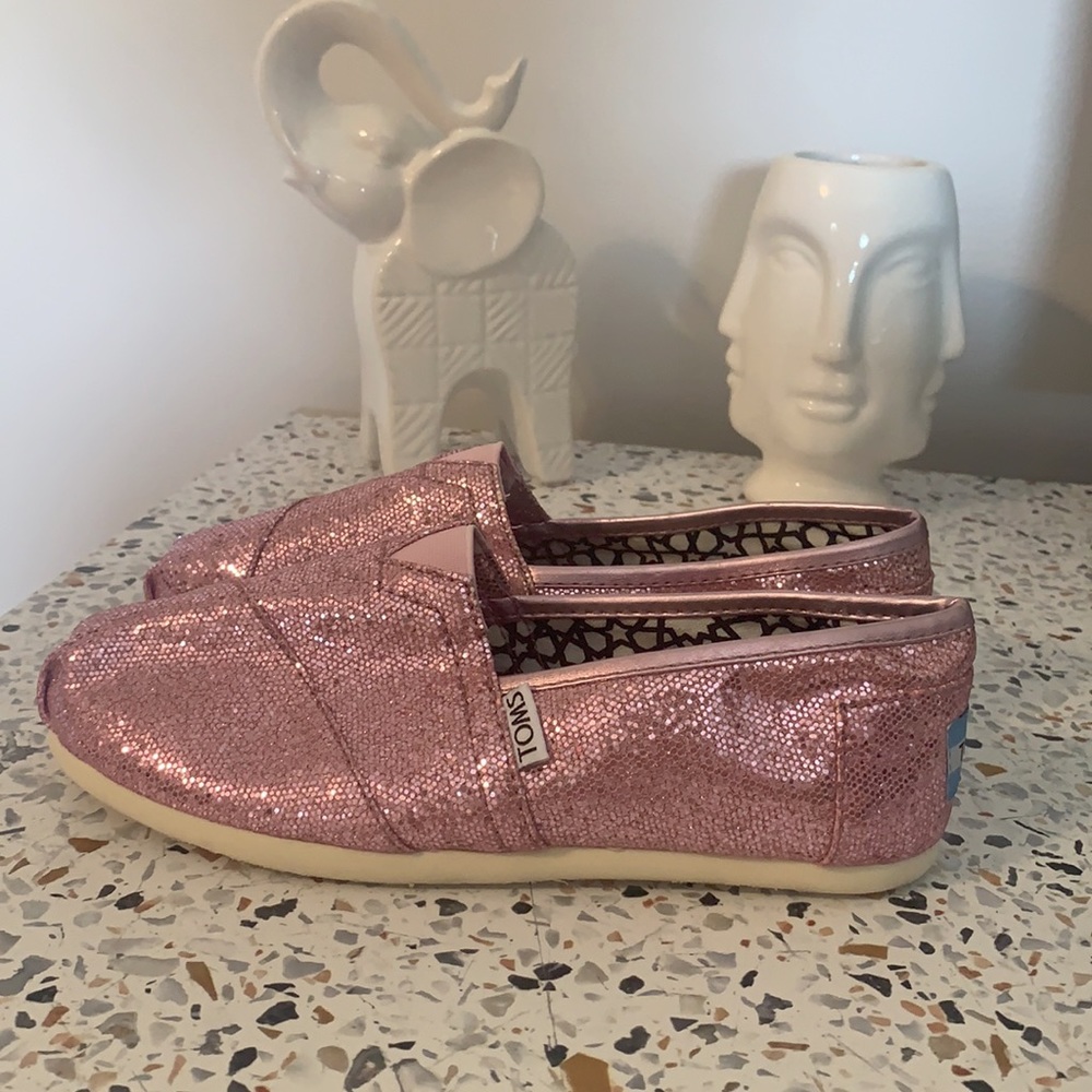 Pink Sparkle Toms